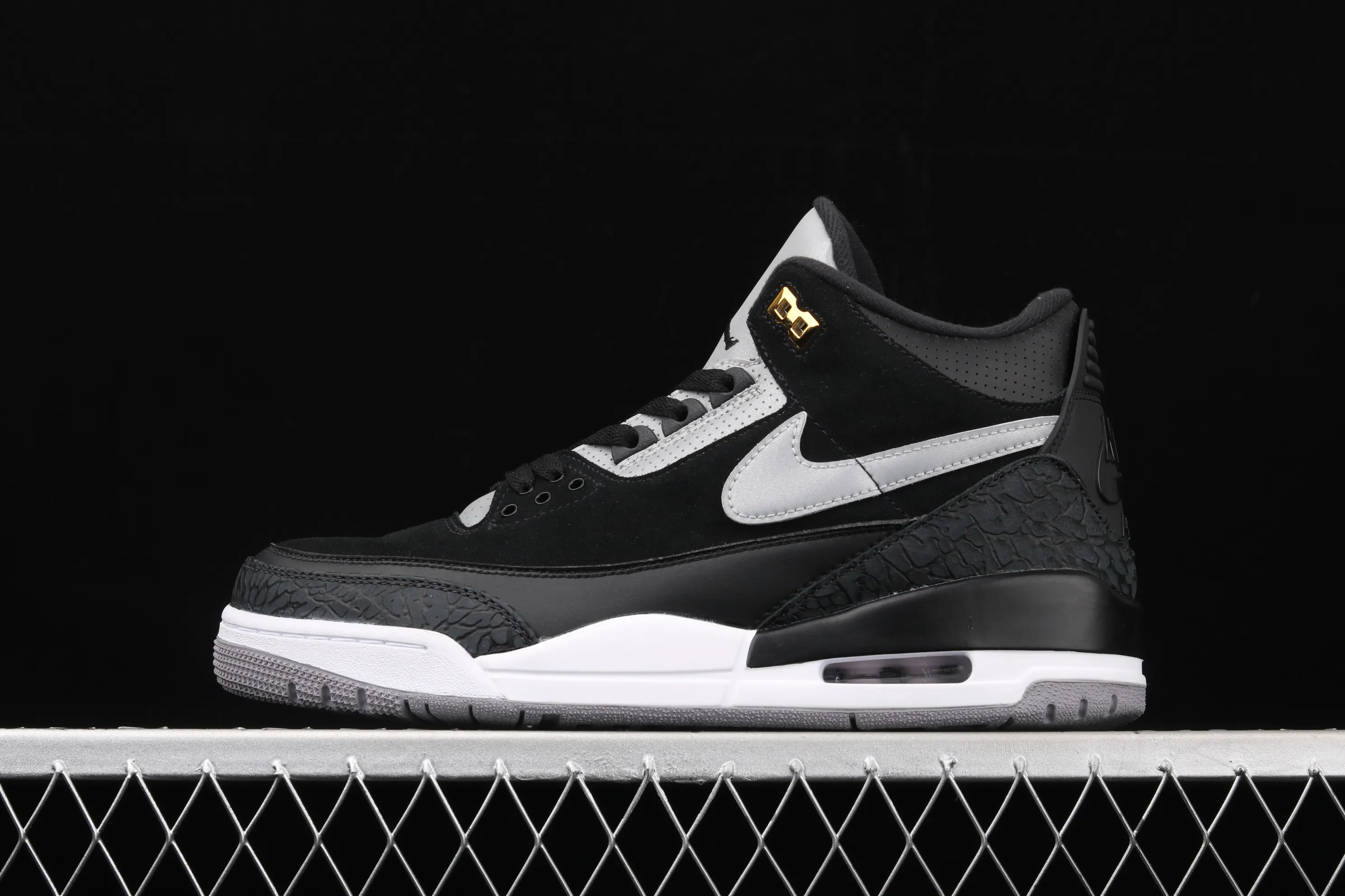 All categories Air Jordan Jordan series basketball shoes Air Jordan 3 Air Jordan 3 Retro Tinker AJ3 Joe 3 reflective black cement CK4348-007